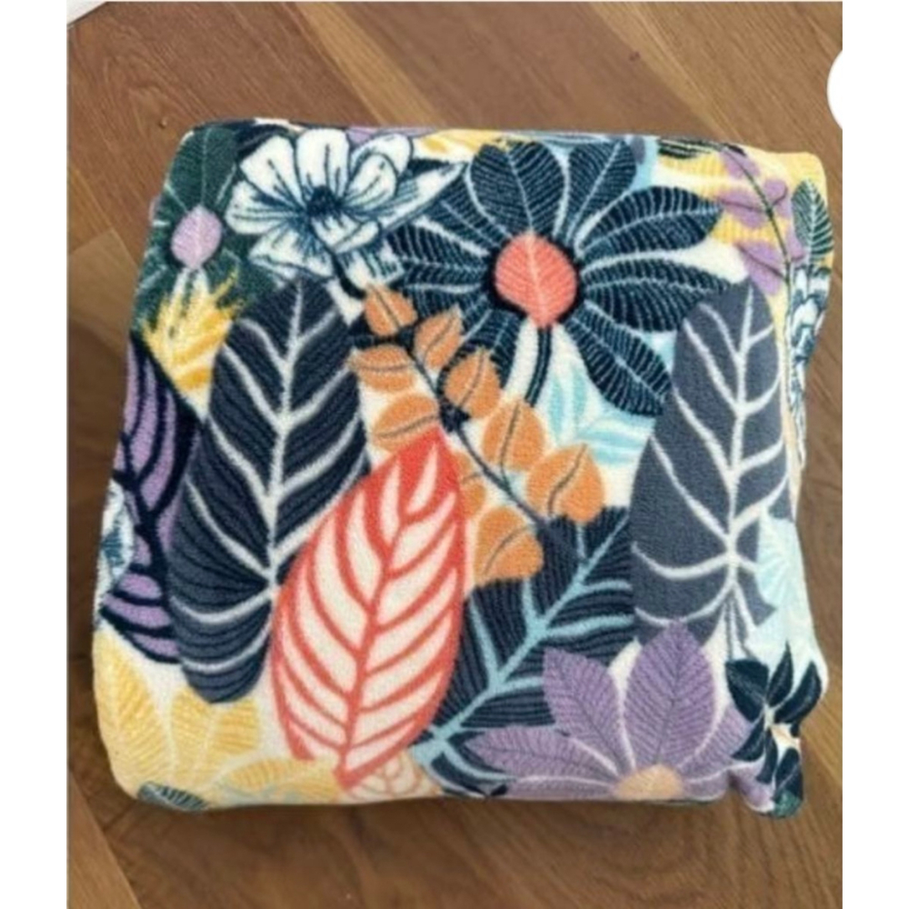 Unisex Vera Bradley Tropical Floral Fleece Throw Blanket One Size Multi-color - Picture 2 of 3